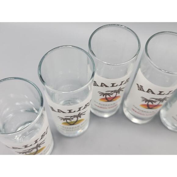 Malibu Rum 2oz Shot Glasses Lot of 10 Coconut Mango Pineapple Passion Fruit Etc. - Picture 5 of 10